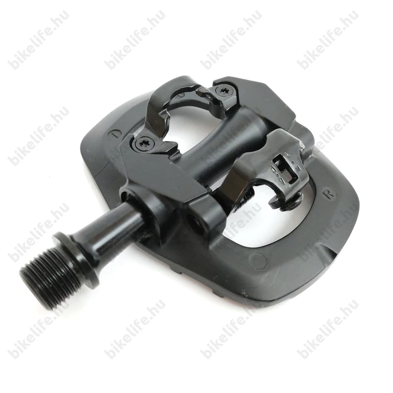 KTM MTB Trail SPD rendszerű patentpedál alu test, CrMo tengellyel, iparicsapágyas, fekete