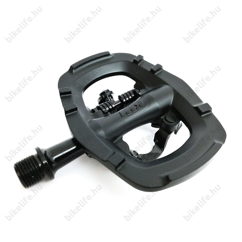 KTM MTB Trail SPD rendszerű patentpedál alu test, CrMo tengellyel, iparicsapágyas, fekete