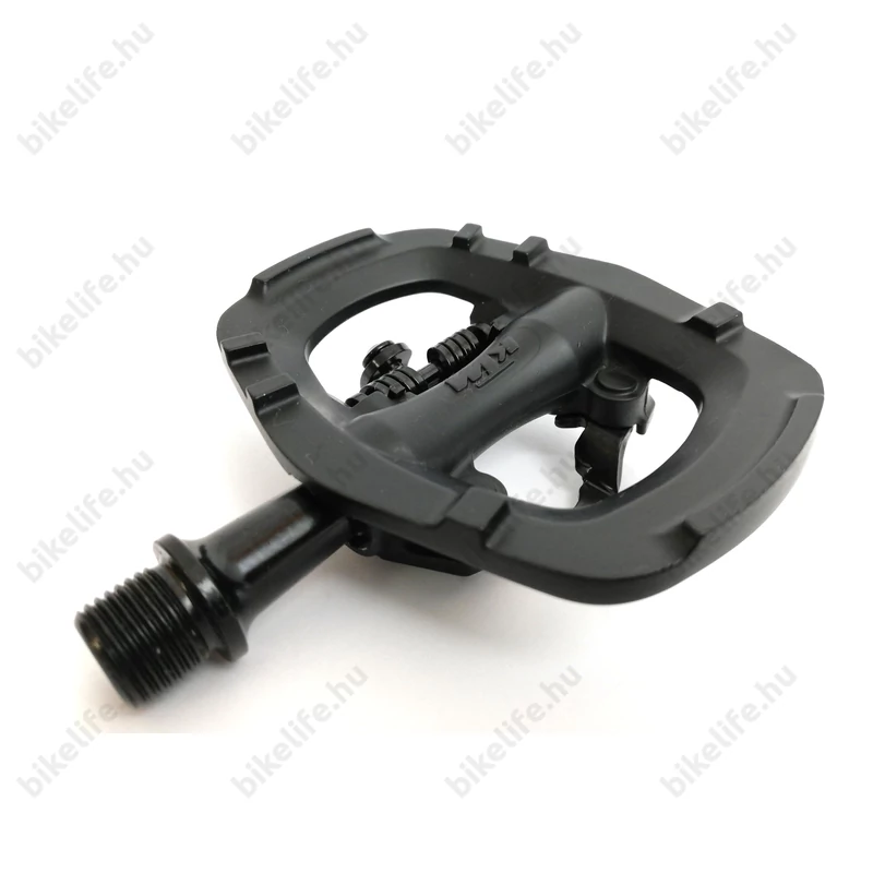 KTM MTB Trail SPD rendszerű patentpedál alu test, CrMo tengellyel, iparicsapágyas, fekete