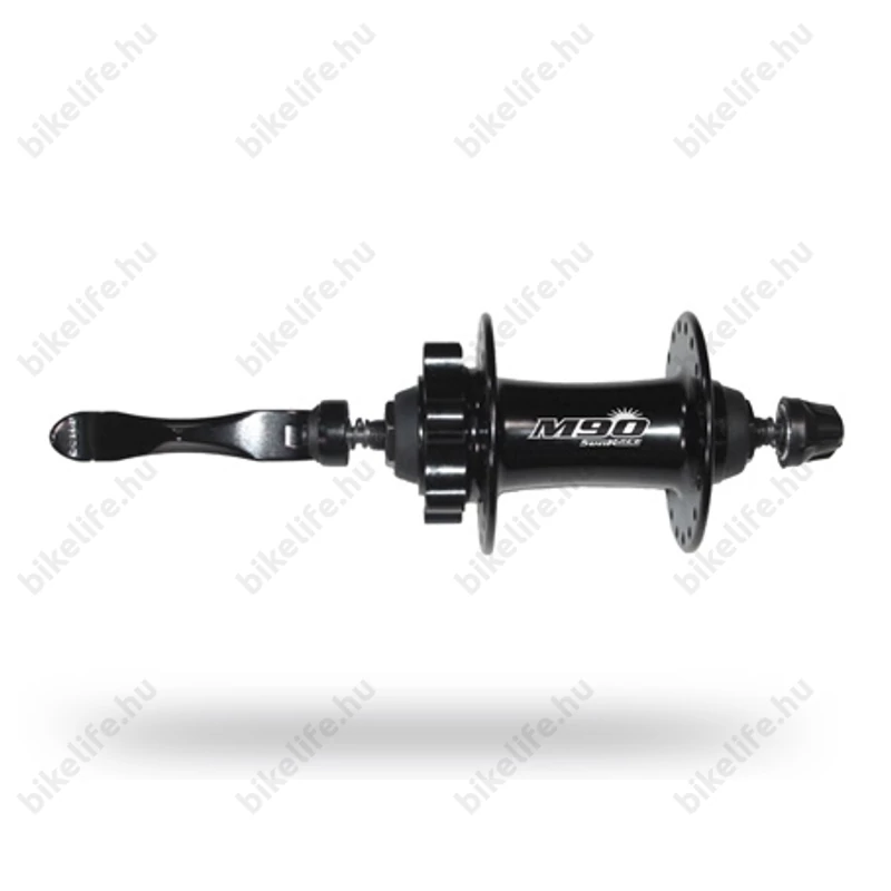 Sunrace M90 első agy 32lyukas, golyós-kónuszos, fekete, HBM96F