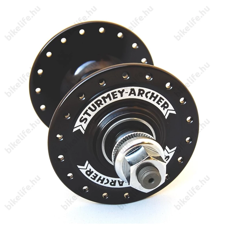 Agy Első Sturmey-Archer HBT30 36l országúti pályaagy fekete
