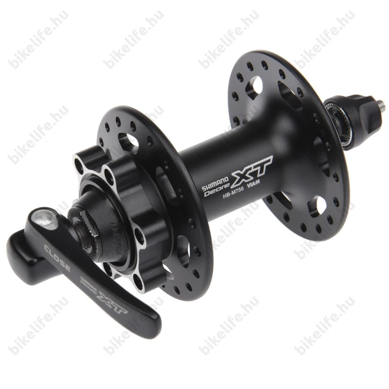 Agy Első Shimano Deore XT HB-M756 32ly, 6 csavaros tárcsafékes, fekete
