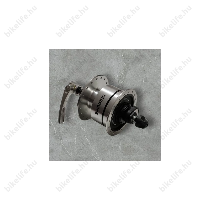 Shimano DH-3N72 agydinamó 6V/3W 36lyuk gyorszáras ezüst LX/Ultegra szintű