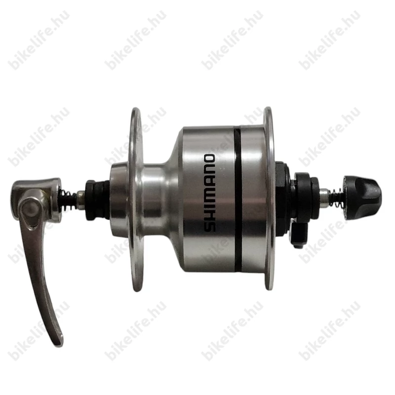 Shimano DH-3N72 agydinamó 6V/3W 36lyuk gyorszáras ezüst LX/Ultegra szintű