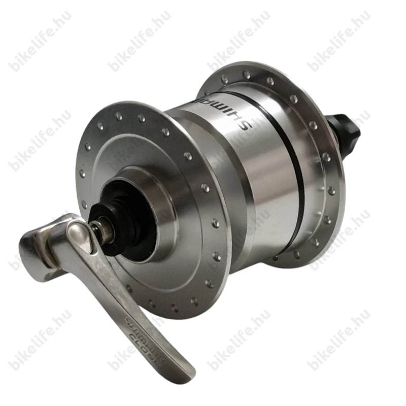 Shimano DH-3N72 agydinamó 6V/3W 36lyuk gyorszáras ezüst LX/Ultegra szintű