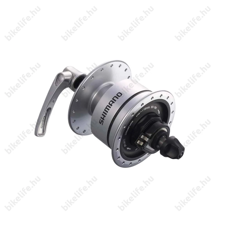 Shimano LX DH-3N72 agydinamó 6V/3W 32lyuk gyorszáras ezüst