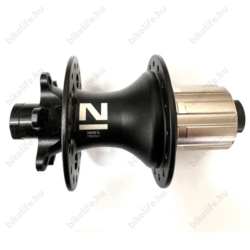 Novatec 0462SB-SL hátsó agy tárcsafékes iparicsapágy 12/142mm-es tengely 32lyukas 8-11fokozatú fekete