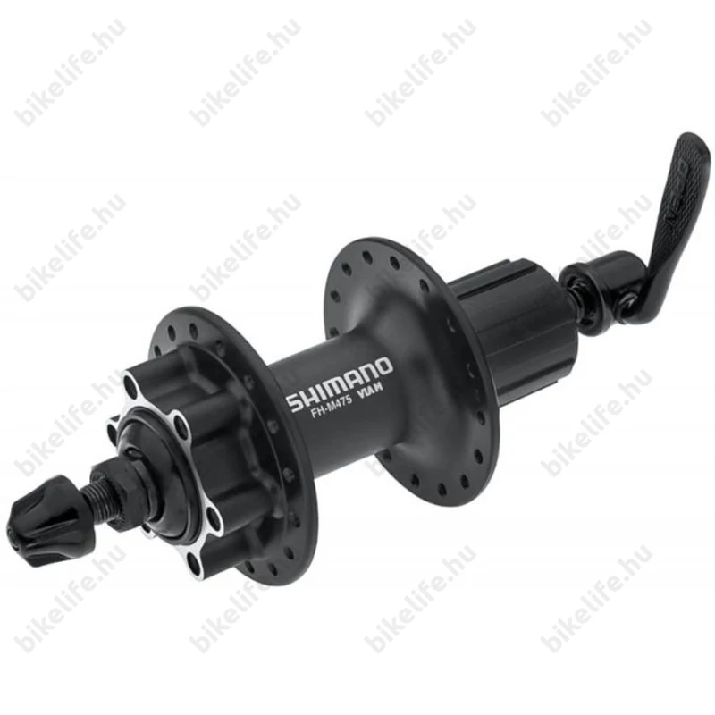 Shimano Deore FH-M475 hátsó agy 6 csavaros tárcsafékes, 32lyuk, 8/9/10 fok, fekete