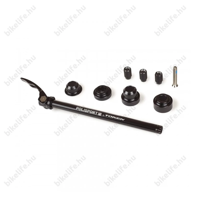 Polisport 12mm-es univerzális gyorszár adapter átütő tengelyhez, utánfutóhoz való rögzítéshez