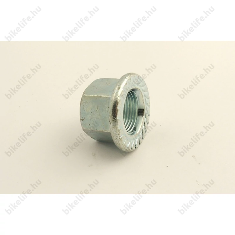 Kerékanya 14mm, peremes /db