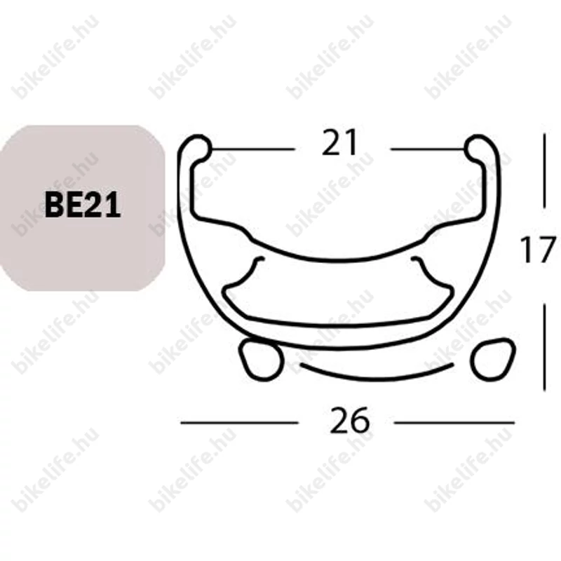Exal BE21 tárcsafékes 622/29