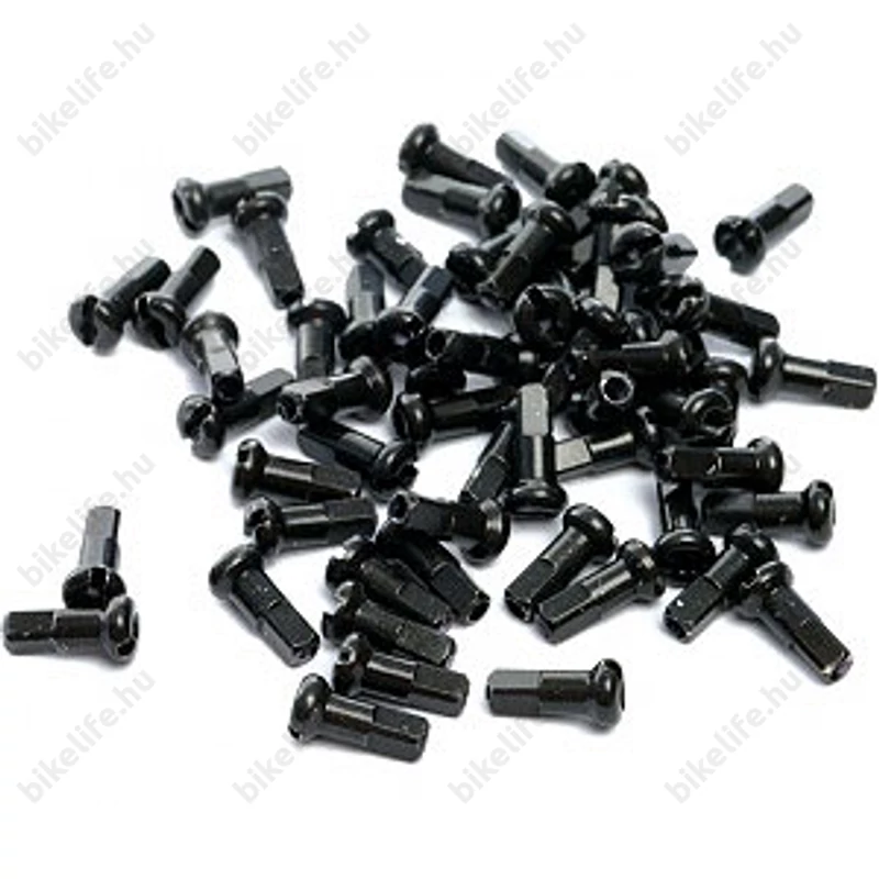 Küllőanya DT alu fekete 2mm-es küllőhöz 12mm hosszú