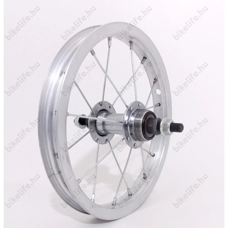 12-es hátsó kerék fém küllős menetes agy