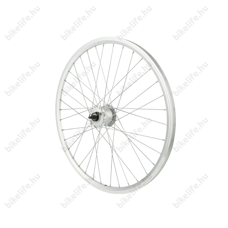 Kerék MTB első Csepel duplafalú alu agydinamós ezüst 36 lyukas