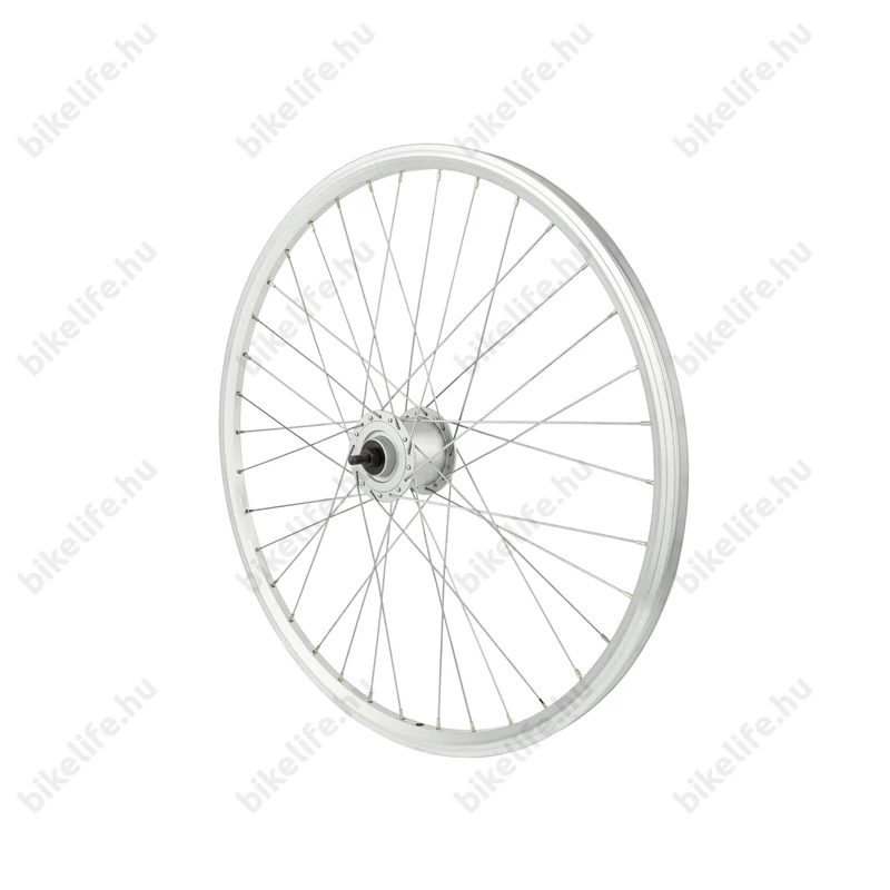 Kerék MTB első Csepel duplafalú alu agydinamós ezüst 36 lyukas