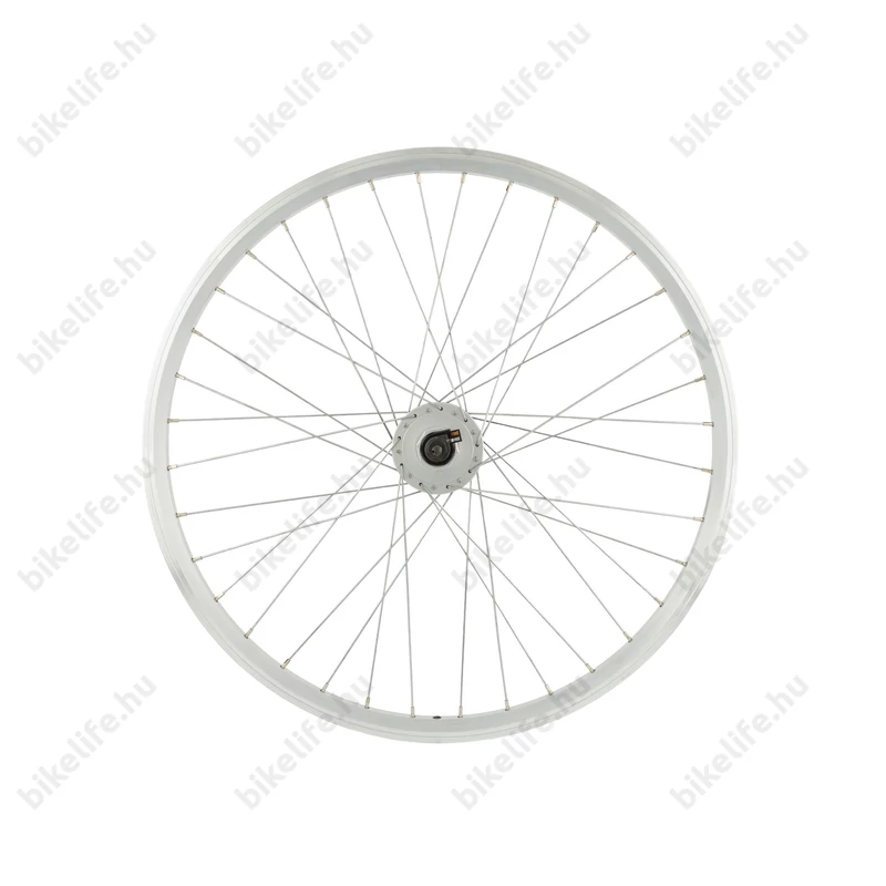 Kerék MTB első Csepel duplafalú alu agydinamós ezüst 36 lyukas