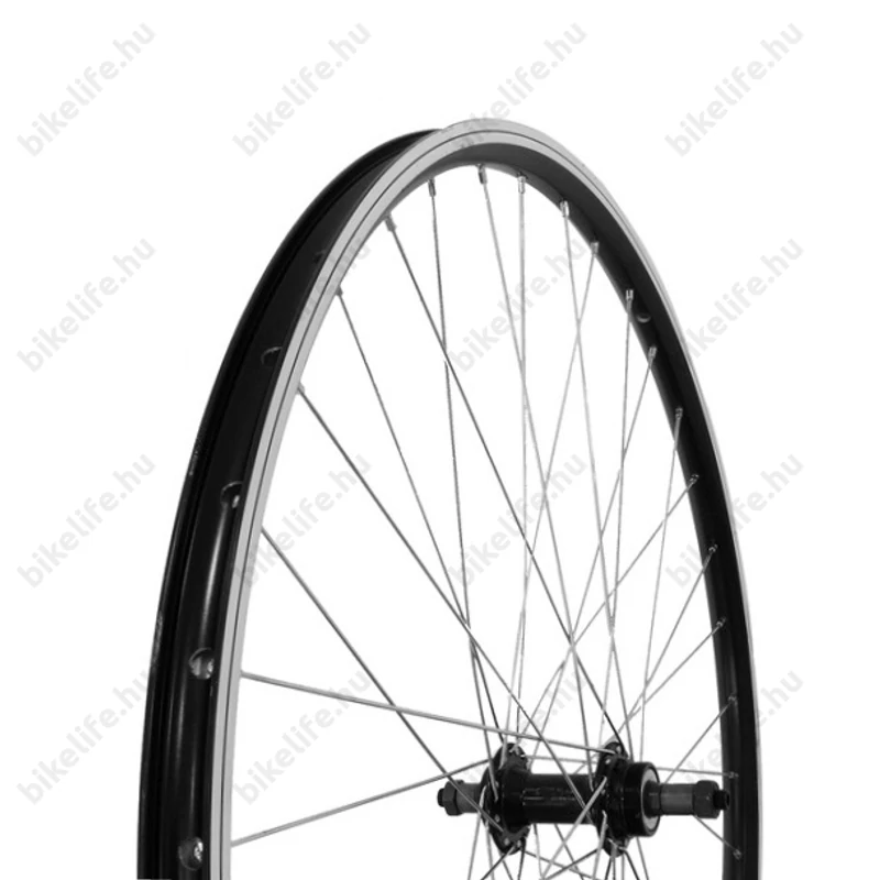 Ridepositive Mach 622-es trekking hátsó kerék golyós/kónuszos duplafalú fekete gyorszáras (nem tartozék)