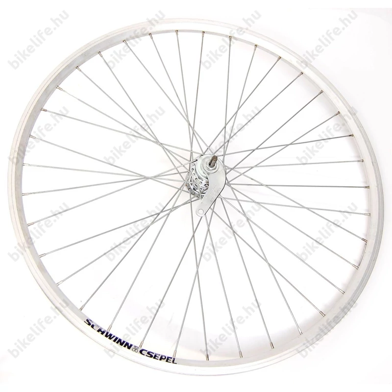 Kerék 622 hátsó Schwinn-Csepel duplafalú ezüst kontrás