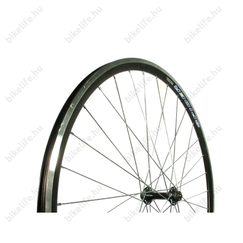 Spider országúti első kerék, fekete abroncs+ezüst agy, gyorszáras (nem tartozék)