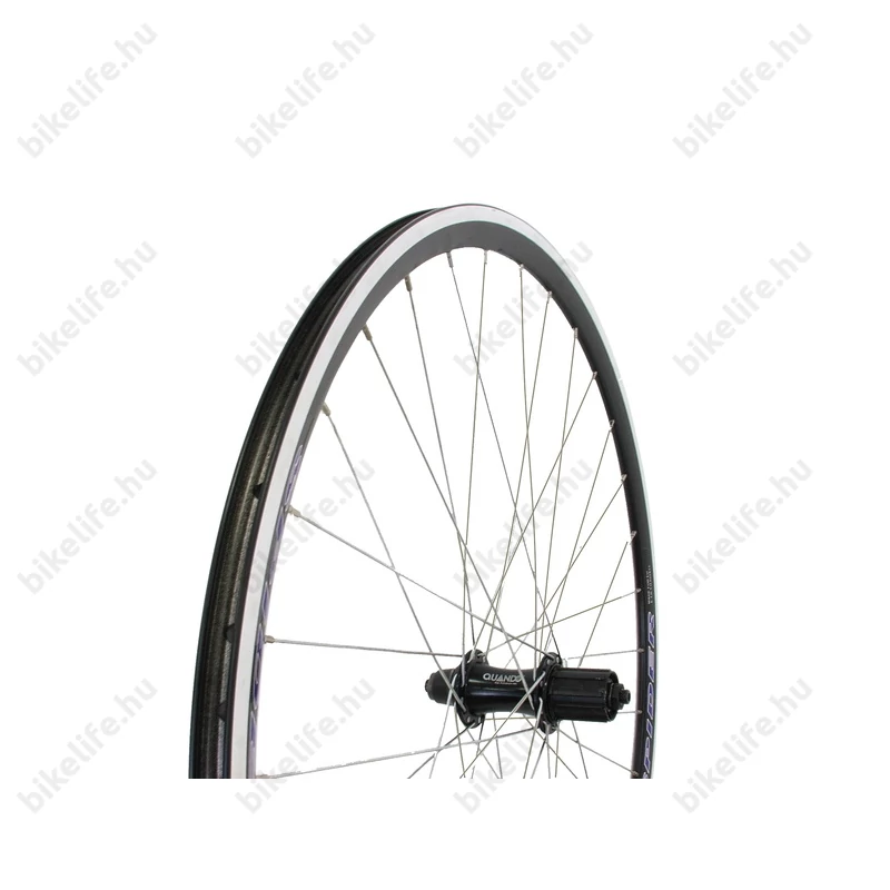 Spider országúti hátsó kerék, fekete abroncs+fekete agy, kazettás, gyorszáras (gyorszár nem tartozék)