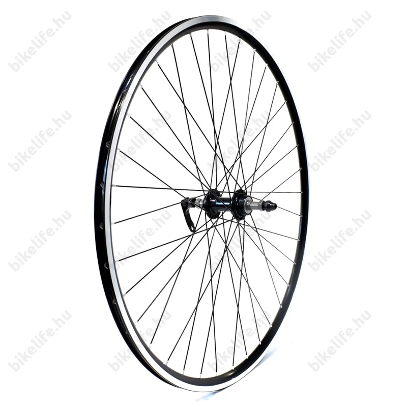 Spider Aero 22 országúti hátsó kerék menetes racsnihoz gyorszáras fekete küllőkkel