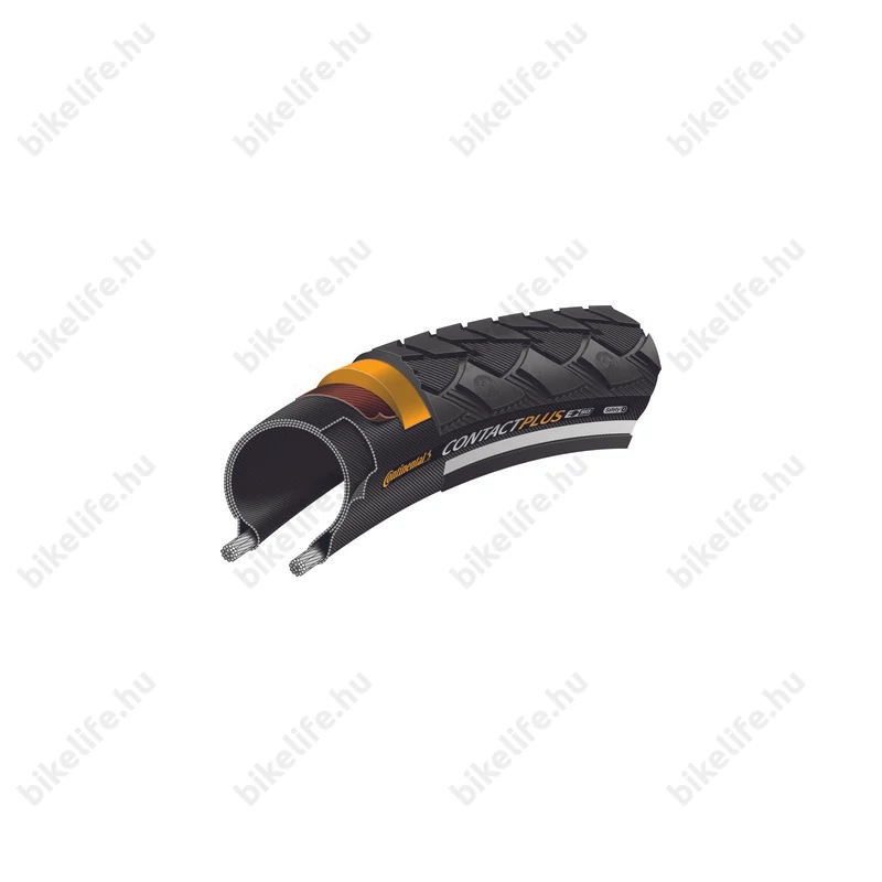 Continental Contact Plus 47-622mm trekking/cross köpeny fekete, reflexcsíkkal, Safety +