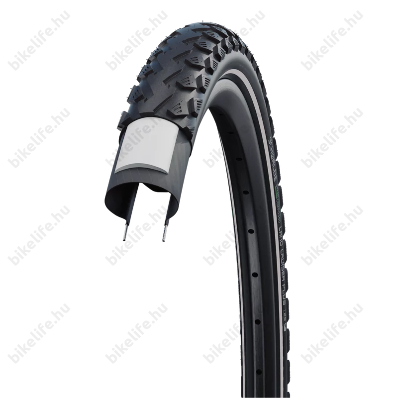 Schwalbe Land Cruiser Plus 42-622mm trekking/cross köpeny Puncutre Guard, Green Comp., reflex