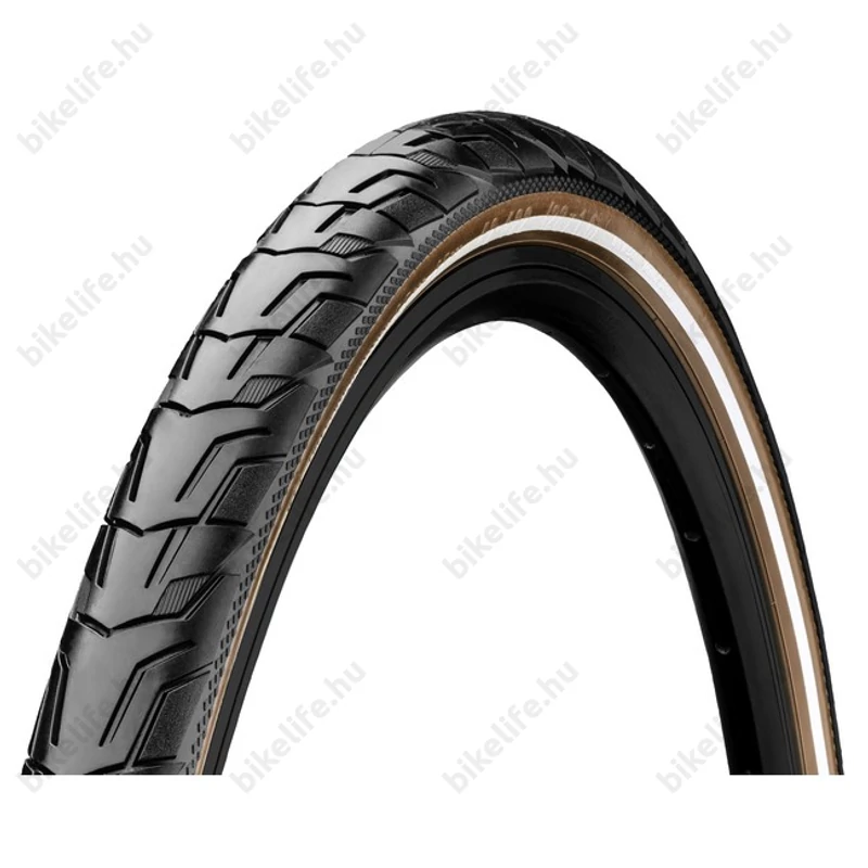Continental Ride City 47-622 mm ebike/trekking/városi gumiköpeny fekete-barna reflexcsíkos Puncture Protection defektvédelemmel