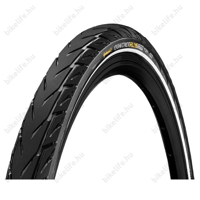 Continental Contact Plus City 37-622 trekking köpeny, Plus defektvédelem, fekete, reflexcsíkos
