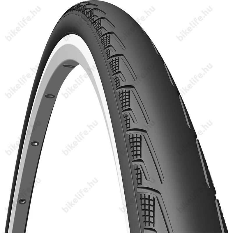 Mitas Syrinx 25-622mm országúti/fitnesz köpeny V80 mintázat, fekete