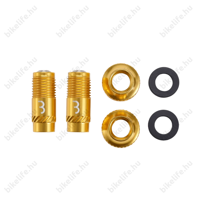 BBB CoreCap BTI-165 szelepátalakító presta szelephez (tubeless-hez is) arany