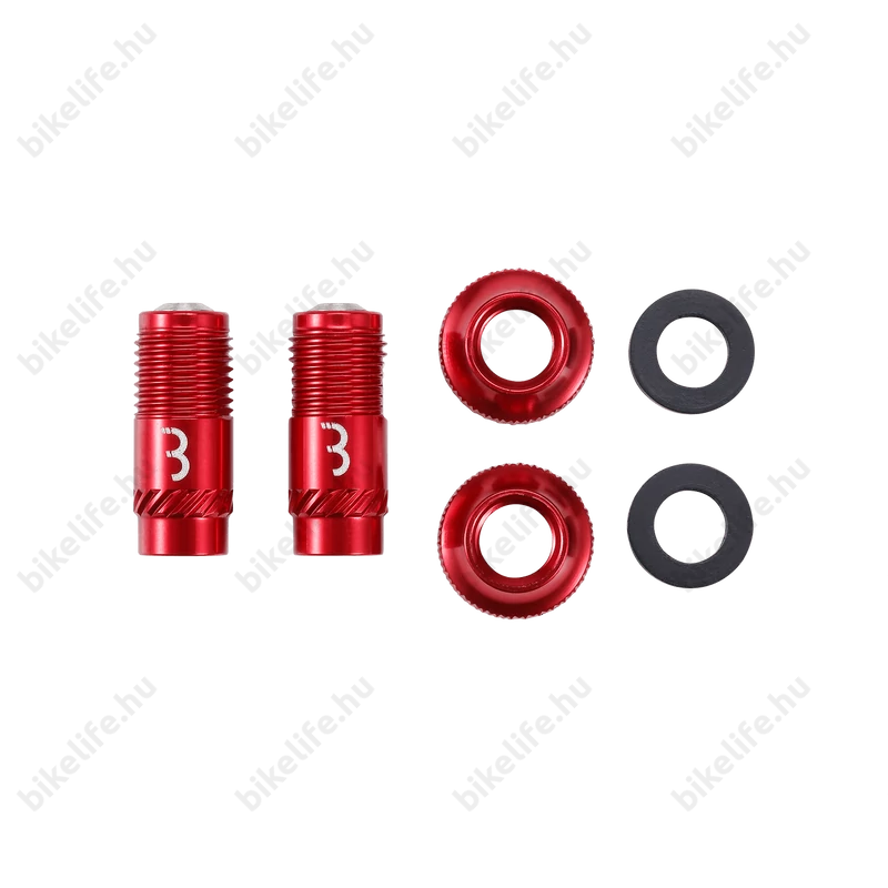 BBB CoreCap BTI-165 szelepátalakító presta szelephez (tubeless-hez is) piros