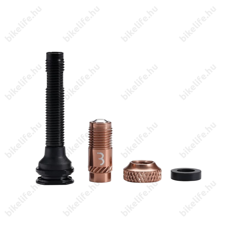 BBB CoreCap Al Valve tubeless szelep BTI-166 presta 40mm réz párban letekerhető szeleppel