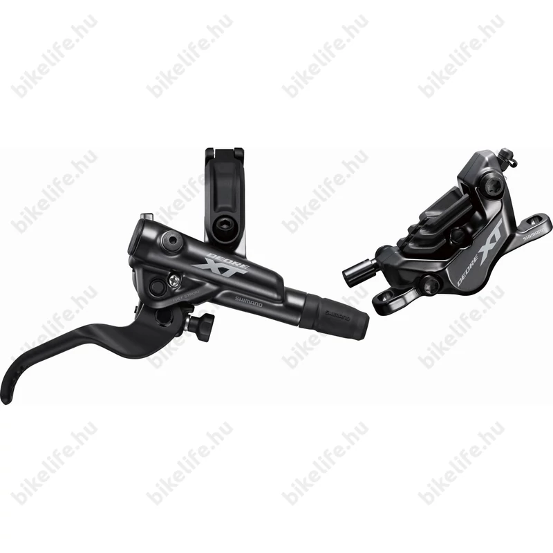 Tárcsafék Shimano DeoreXT M8120 hátsó szett (BLM8120+BRM8120), négydugattyús, műgyantás betéttel, fekete 1700mm