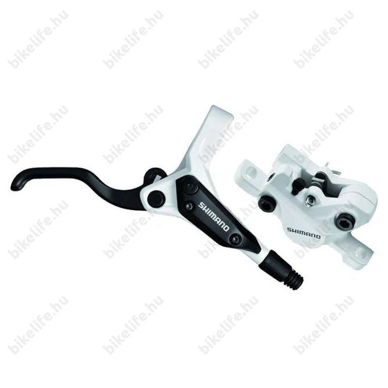 Shimano M395 hidraulikus tárcsafékszett (BL-M396+BR-M395),1350mm fékcső, fehér, hátsó, tárcsa nélkül