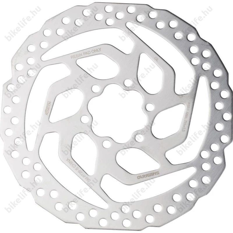 Fék tárcsa Shimano SMRT26 160mm 6 csavaros zacskós