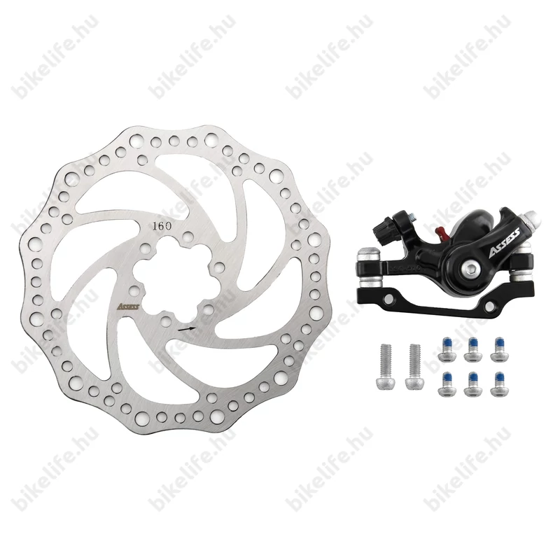 Assess mechanikus tárcsafék előre 160-as tárcsával és adapterrel