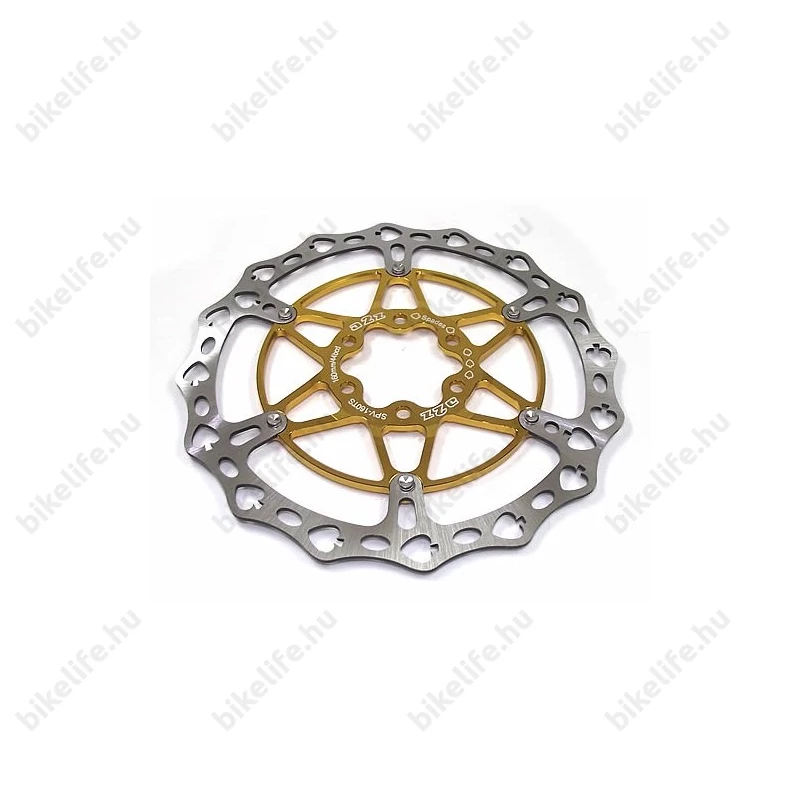 Fék tárcsa A2Z Teppan Yaki SPV-TS 160mm, arany CNC-zett alu csillaggal