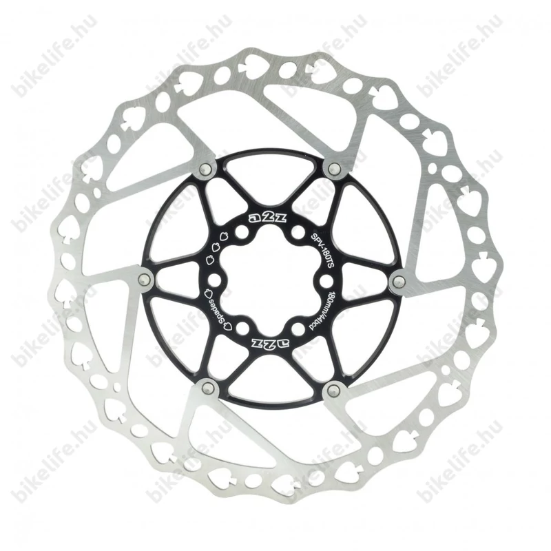 Fék tárcsa A2Z Teppan Yaki ATD 160mm, alu közép, fekete