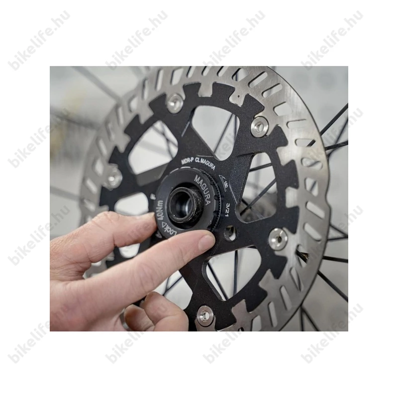 Magura MDR-P CL féktárcsa Centerlock felfogatás, átütőtengelyes agyhoz, alubakos 203mm