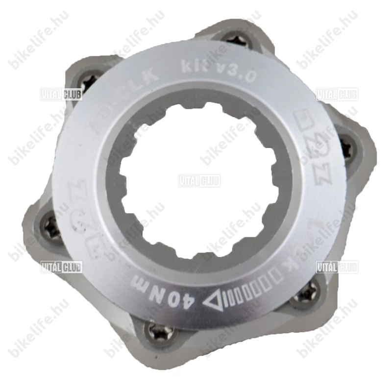 Fékalkatrész A2Z tárcsaadapter CenterLock-ról 6csavar ezüst