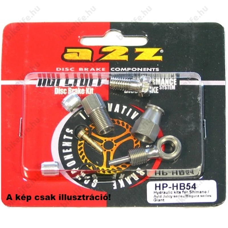Fékalkatrész A2Z hidraulikus csőcsatlakozó szett Shimano/Avid Code/Hayes Stroker Ryde