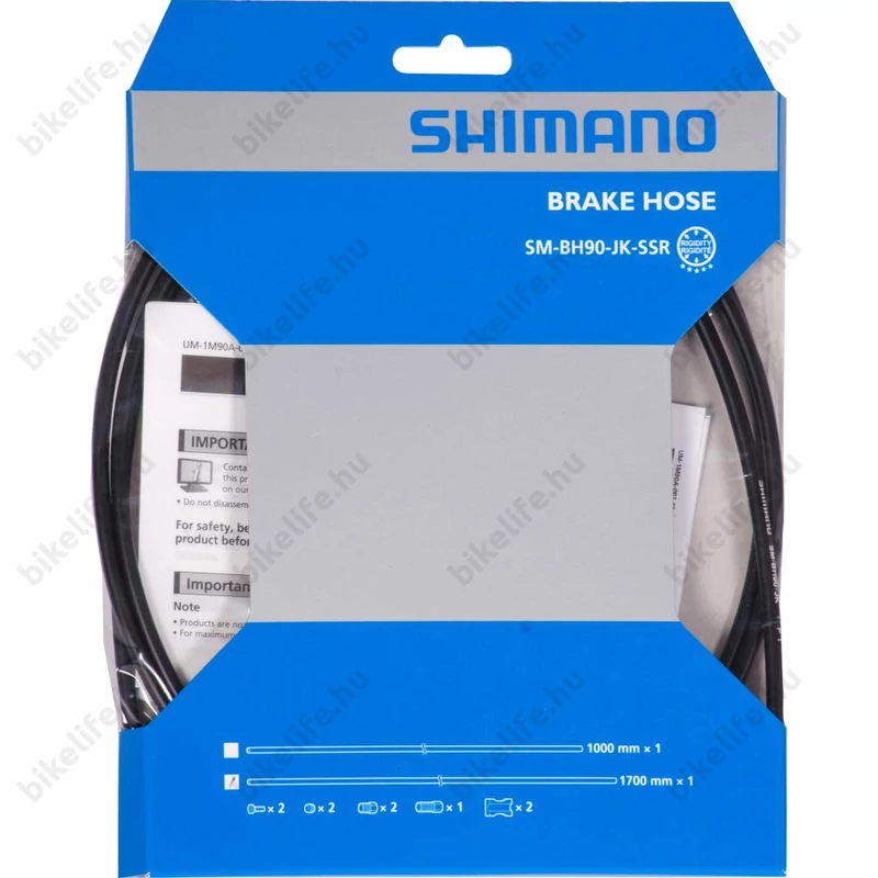Fékalkatrész Shimano fékcső szett cső+szerelék SMBH90-SS 170cm országútihoz