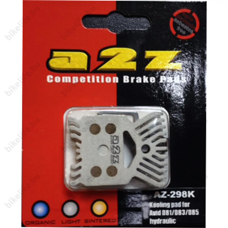 Tárcsafékbetét A2Z AZ-298K Avid DB1 /DB3 /DB5 szinteres, Light, hűtőbordás