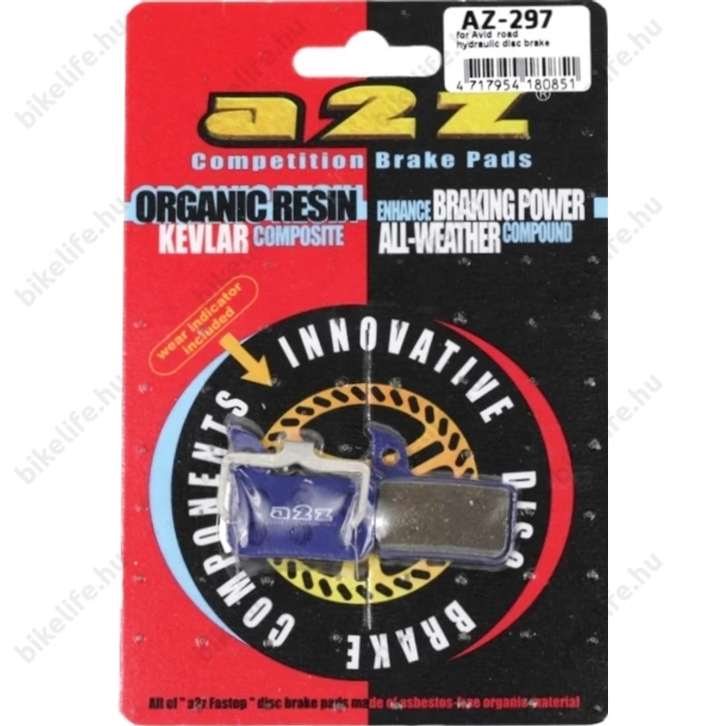 A2Z AZ-297 tárcsafékbetét Sram Red, Force, CX, Rival, S700 országúti fékekhez