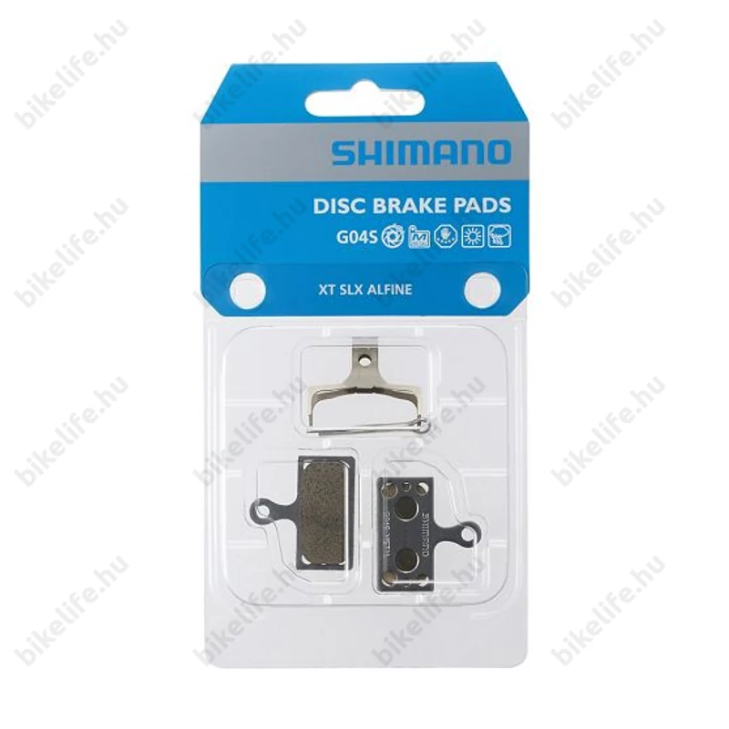 Tárcsafékbetét Shimano G04S szinterezett BR-M987/985/785/675/615/S700 nagyobb fékerő G01S-hez képest