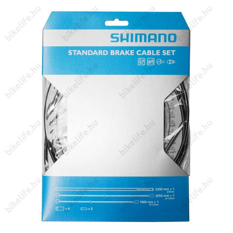 Fékalkatrész bowden készlet Shimano MTB/országúti fekete (külső+belső)