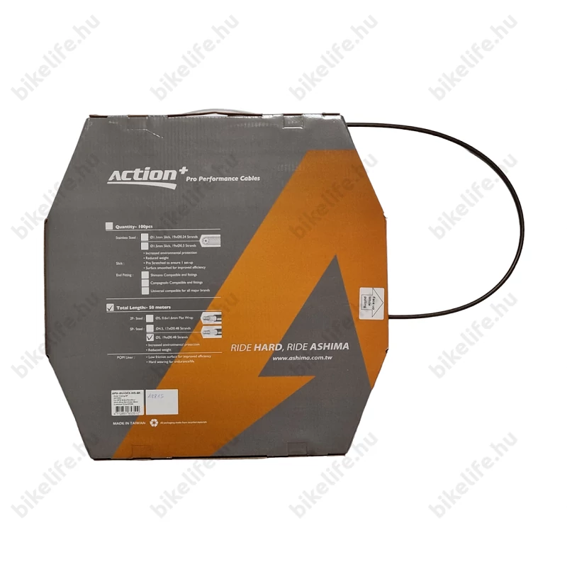 Ashima Action + SP hosszantiszálas fékbowdenház tárcsafékekhez 5mm átmérőjű méterben