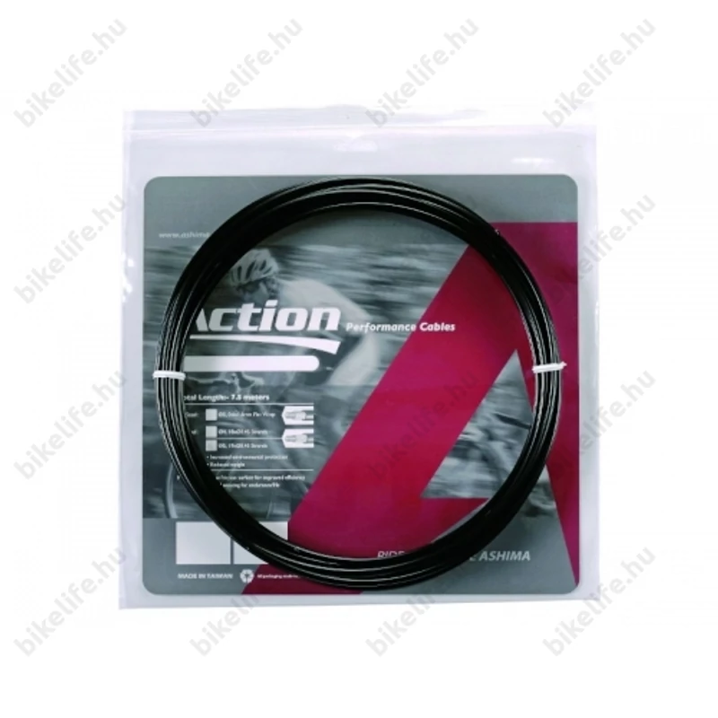 Ashima Action 2P teflonbetétes fékbowdenház 5mm átmérőjű méterben