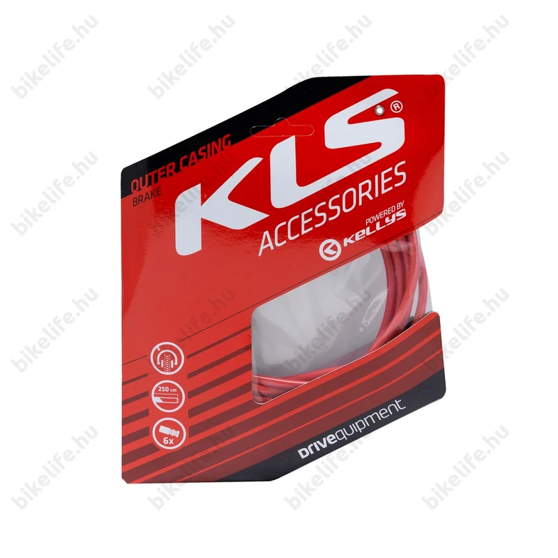 Kellys fékbowden ház 250cm/csomag piros